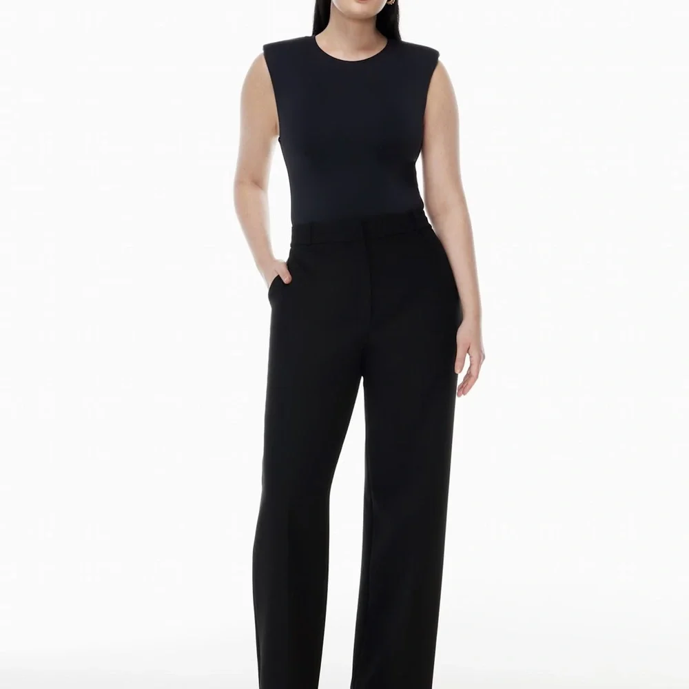 Babaton Sculpt Contour Shoulder Pad Bodysuit in Black Size XS - Picture 5 of 11